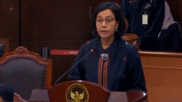 Menteri Keuangan Sri Mulyani bersaksi di Sidang MK