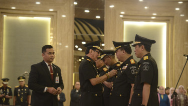 Menkumham Yasonna Laoly melantik sejumlah pejabat Kemenkumham