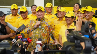 Menko Perekonomian sekaligus Ketum DPP Golkar Airlangga Hartarto.
