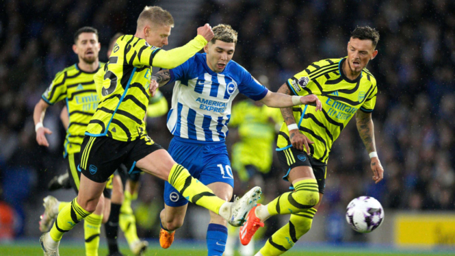 Duel Brighton vs Arsenal