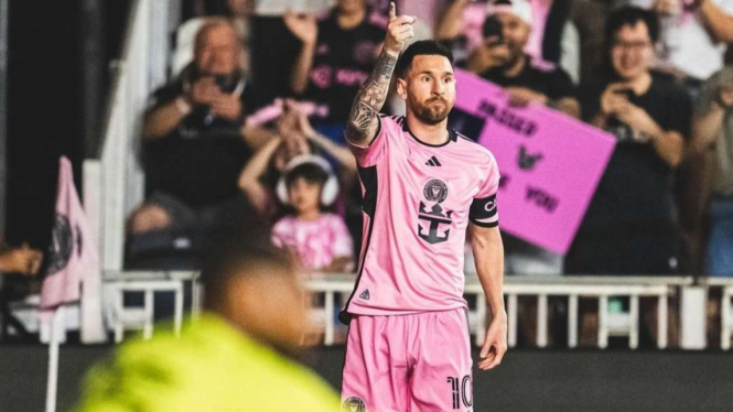 Pemain Inter Miami Lionel Messi