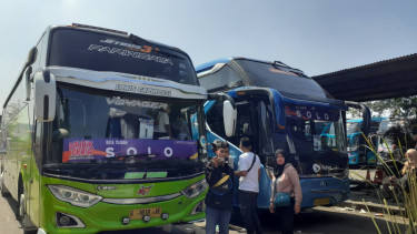 Kesiapan para pemudik untuk berangkat ke kampung halaman dalam program mudik gratis 2024 di Terminal Poris, Tangerang