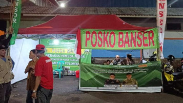 Posko Mudik Banser.