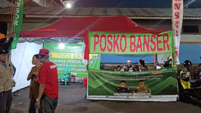 Posko Mudik Banser.