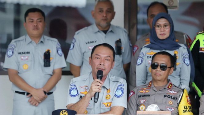 Konferensi Pers Dirut Jasa Raharja, Rivan A Purwantono