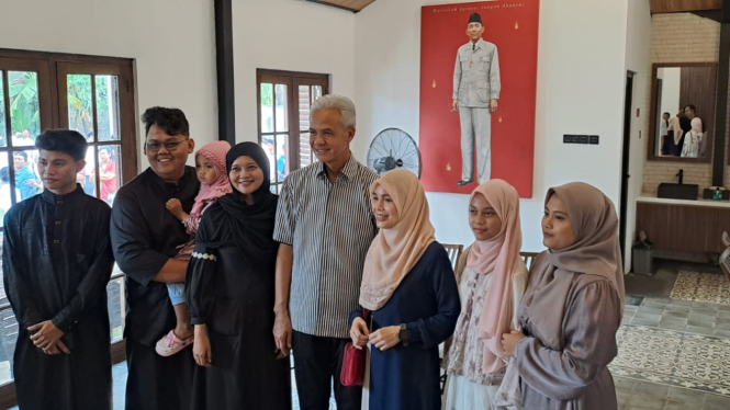 Ganjar Pranowo gelar open house di Sleman