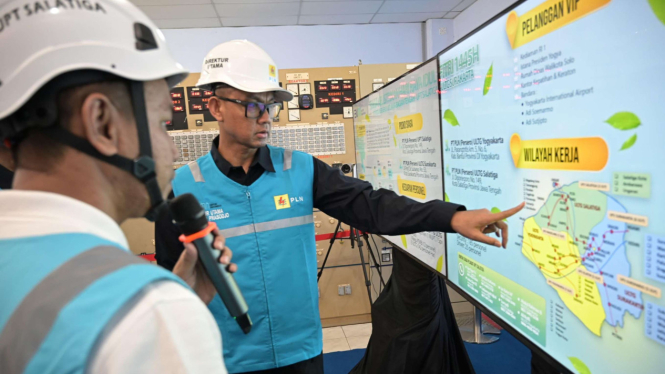 Direktur Utama PLN Darmawan Prasodjo memastikan keandalan sistem kelistrikan