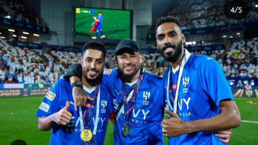 Neymar juara Piala Super Arab Saudi 2023
