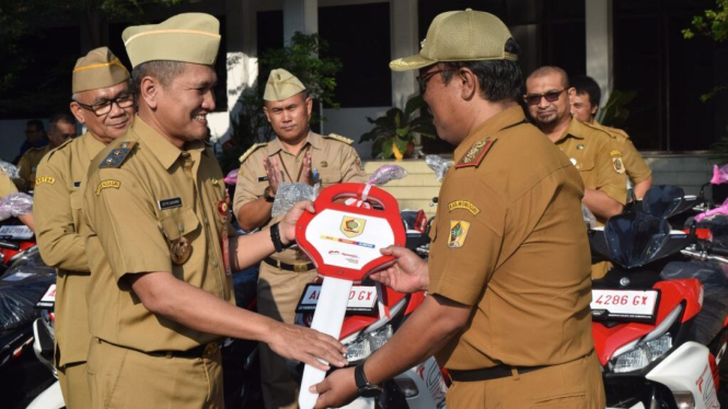 Pemkab Wonogiri kasih motor dinas Yamaha Aerox ke  Sekcam