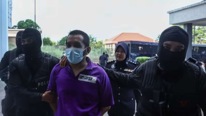 Tersangka penembakan terhadap istrinya di Bandara Internasional Kuala Lumpur 