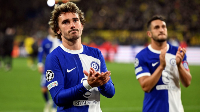 Pemain Atletico Madrid Antoine Griezmann