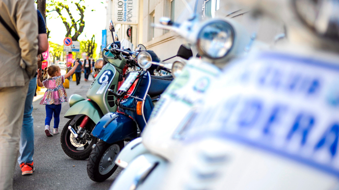 Vespa World Days 2024 di Pontedera, Italia