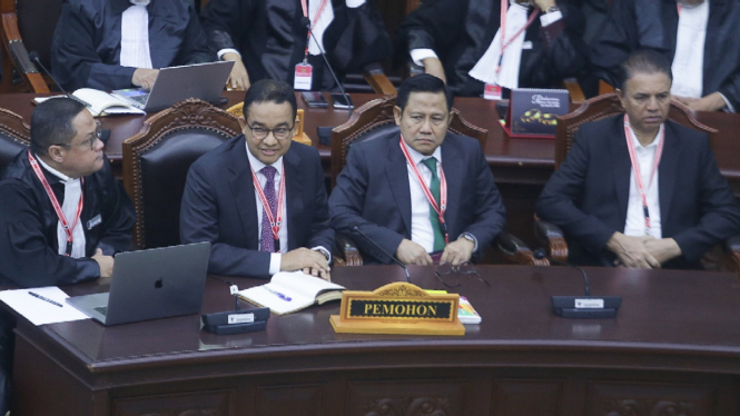 Sidang Putusan Sidang Perselisihan Hasil Pemilu 2024 di MK, Anies-Muhaimin