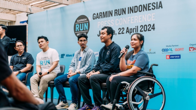 Konferensi pers Garmin Run 2024