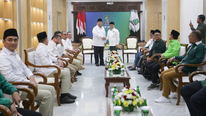 Pertemuan Prabowo Subianto dengan Muhaimin Iskandar Usai Pemilu 2024