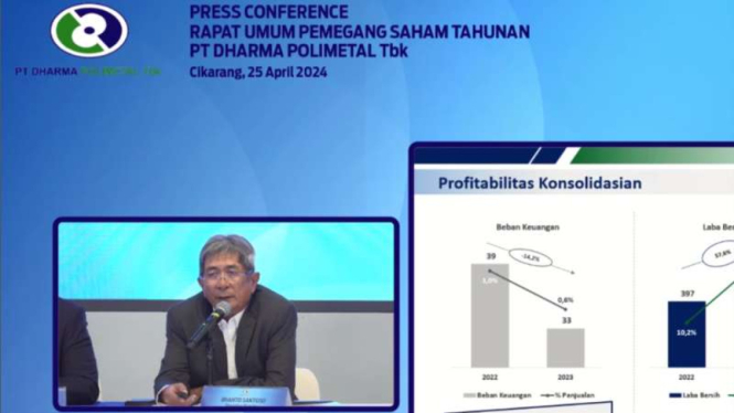 Presiden Direktur Dharma Polimetal, Irianto Santoso.
