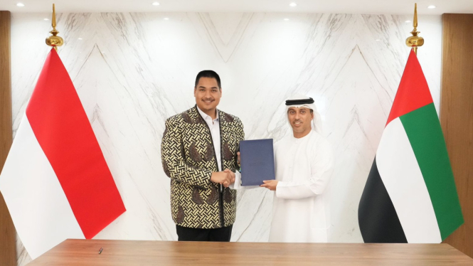 Menpora Dito bertemu dengan Menteri Pendidikan UEA Ahmad Belhoul Al Falasi