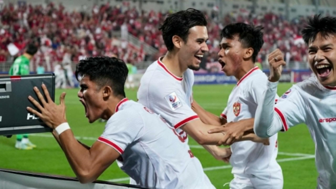 Arkhan Fikri saat Indonesia U-23 menang atas Korea Selatan U-23