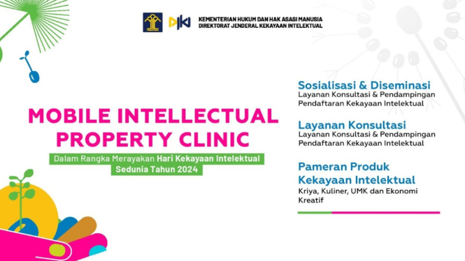 DJKI Kemenkumham gelar Mobile Intellectual Property Clinic