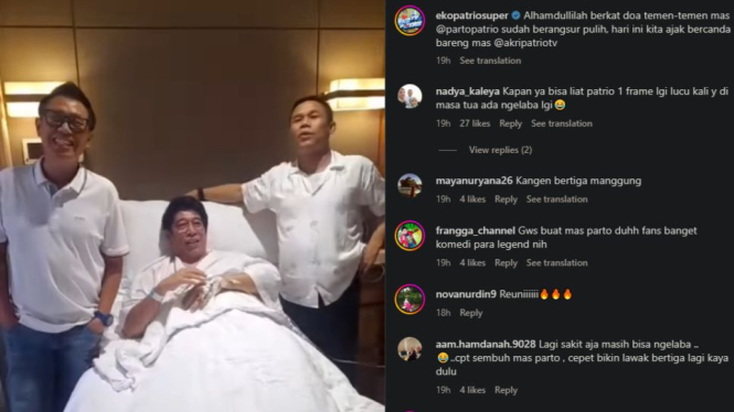 Parto Dijenguk Akri dan Eko Patrio