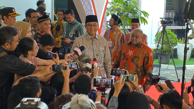 Anies Baswedan di DPP PKS
