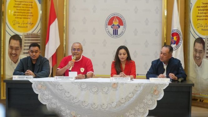 Kemenpora dan perwakilan pemilik hak siar Piala Asia U-23