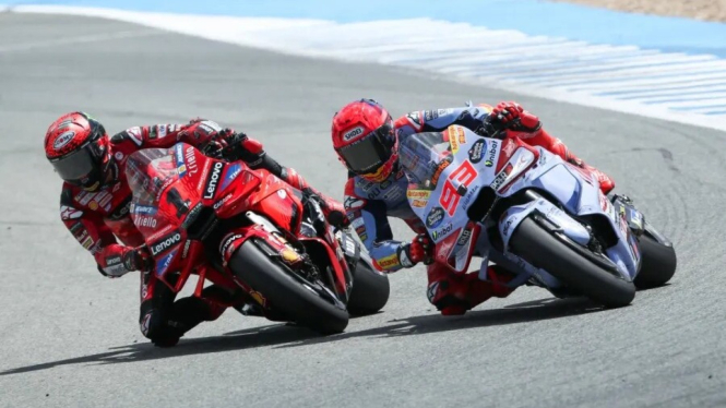Francesco Bagnaia dan Marc Marquez