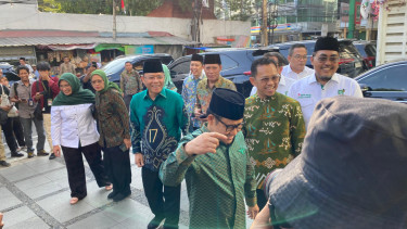 Cak Imin sambut elite PPP di markas PKB, Jakarta Pusat