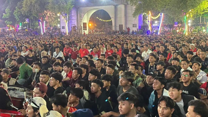 Nobar Timnas Indonesia U-23 di Balai Kota Semarang