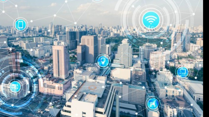 Ilustrasi smart city.