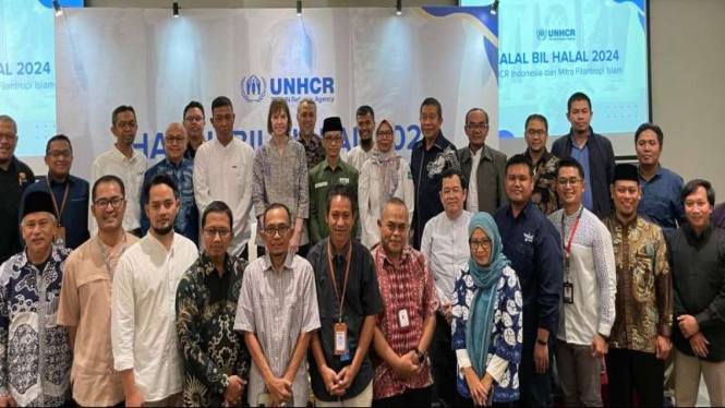 UNHCR gelar halal bihalal di Jakarta.