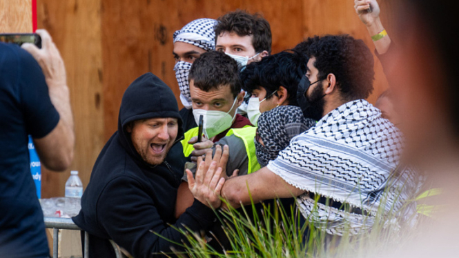 Protes Pro-Palestina di Universitas-universitas AS (Doc: The New Arab)