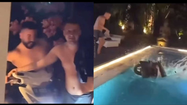 Aksi Turis Ini Bikin Geleng Kepala, Sewa Motor Malah Tercebur ke Kolam Renang