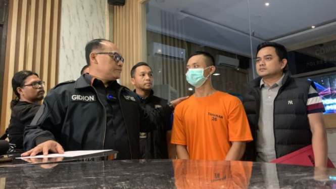 Tersangka Tegar yang menganiaya juniornya mahasiswa STIP hingga tewas.