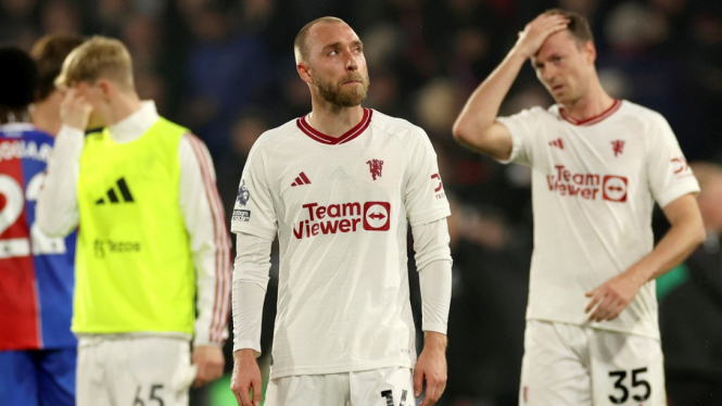 Pemain Manchester United meratapi kekalahan dari Crystal Palace