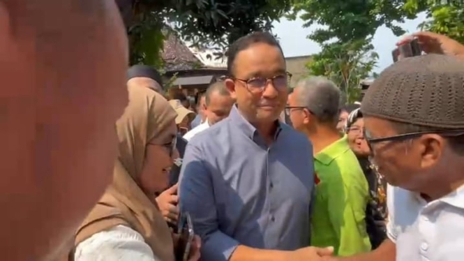 Anies Baswedan di rumah pribadinya di kawasan Lebak Bulus, Jakarta Selatan