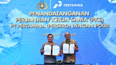Penandatanganan PKS Pertamina dengan POLRI