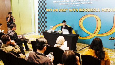 [dok. Direktur Kantor Pariwisata Pemerintah Macao, Helena de Senna Fernandes, dalam konferensi pers di Jakarta]