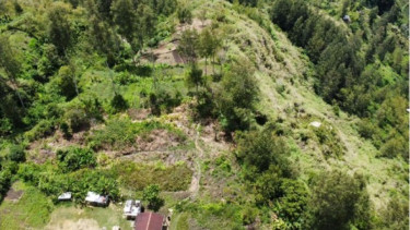 Tampak kondisi kampung Kampung Pogapa Homeyo Intan Jaya