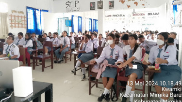 Pelajar di Mimika, Papua