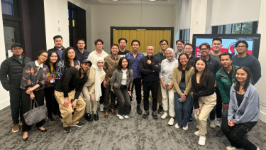 Mendag Zulkifli Hasan bertemu Mahasiswa Indonesia di Cambridge, Massachusetts.