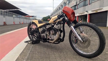 Harley-Davidson WL 750 dirombak jadi motor balap