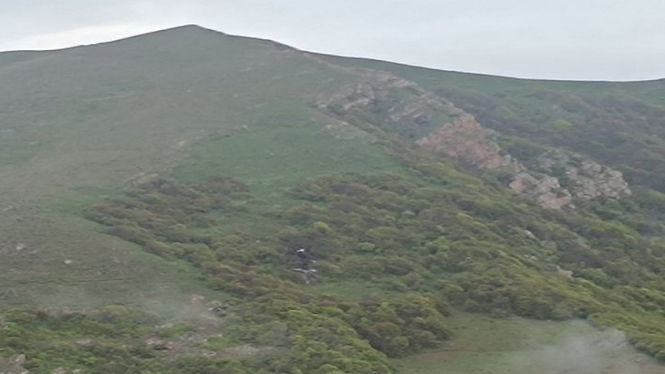 Lokasi jatuhnya helikopter yang ditumpangi Presiden Iran di Varzaqan, Azerbaijan