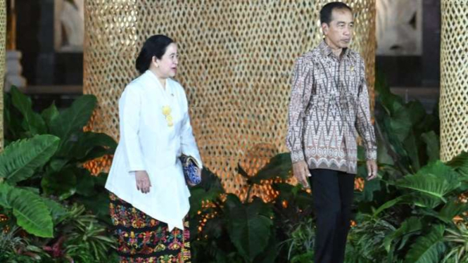 Puan Maharani dan Presiden Jokowi di Gala Diner World Water Forum ke-10 di Bali