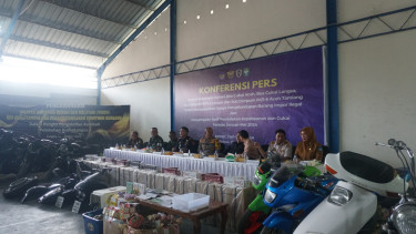 Bea Cukai Langsa amankan motor hingga onderdil Harley ilegal. (Istismewa)
