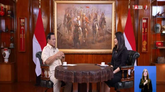 Wawancara eksklusif tvOne dengan Presiden terpilih RI Prabowo Subianto.