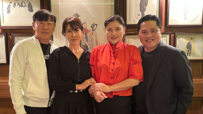 Pertemuan Erick Thohir dan Shin Tae-yong