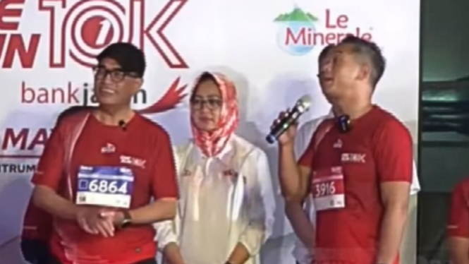 Menhub Budi Karya, Airin Rachmi Diany dan Anindya Bakrie