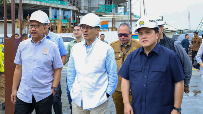 Erick Thohir ajak pengembang gedung Burj Khalifa keliling IKN [dok. Humas Otorita IKN]