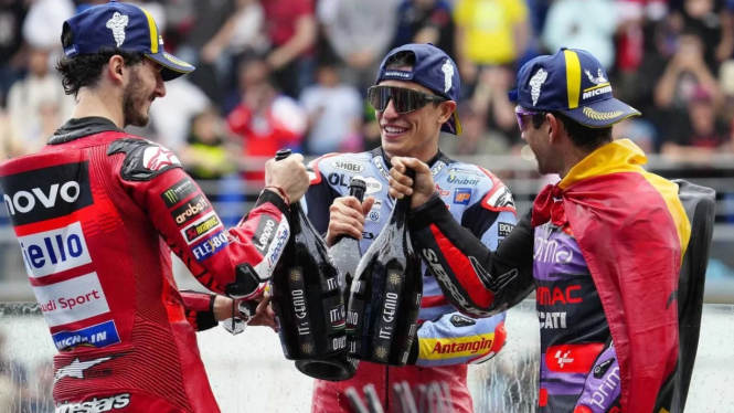Marc Marquez, Jorge Martin, Francesco Bagnaia